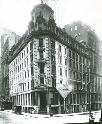 J.P. Morgan Building, Wall Street, New York City (želatinová stříbrná fotografie) od G.P. Hall und Sohn