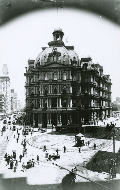 Old Post Office, Broadway and Park Row, New York City, c.1900 od G.P. Hall und Sohn