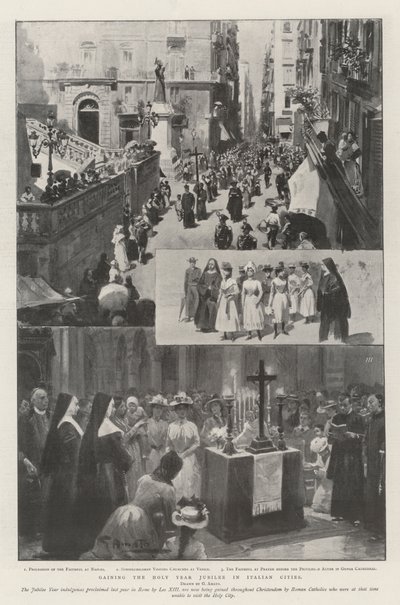 Získání jubilea Svatého roku v italských městech od G.S. Amato
