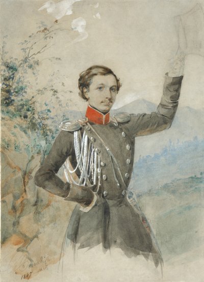 Portrét Semjona Dmitrieviče Lisaneviče 1822-1877, 1847-1849 od G.V. Corradini