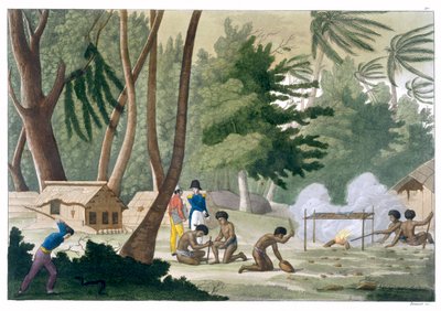 „Kmen Papu na ostrově Rawak“, c1820-1839 od G Bramati