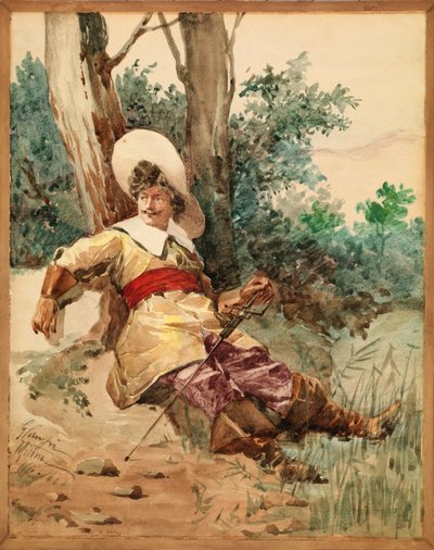 Odpočívající mušketýr od G. Camfri