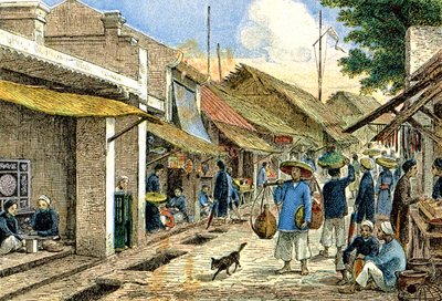 Řemeslníci ve vesnici Annamite, kolem roku 1900 (ilustrace) od G. Dascher