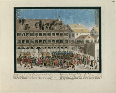 Den 21. července 1789. Útok na štrasburskou radnici 21. července 1789, c. 1790. od G. Devere