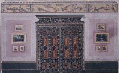 Návrh interiéru budovy Grosvenor Crescent č. 1, Londýn od G. Hutchinson