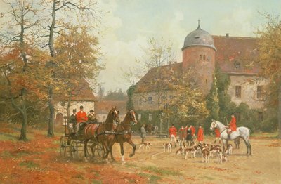 Příjezd na lov, 19. století od G. Koch