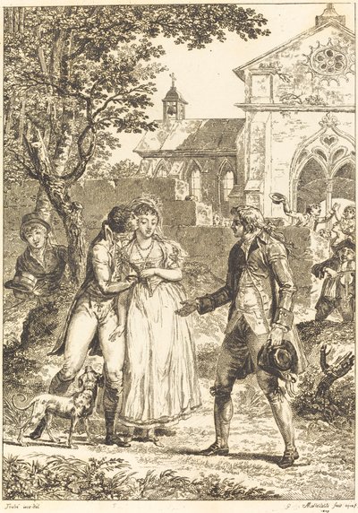 Polibek se vrátil: Polibek připraven od G. Mallesteste after Jacques Louis François Touzé