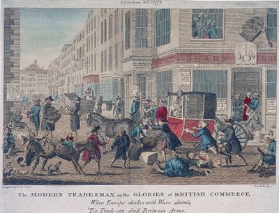 „Moderní obchodník, aneb sláva britského obchodu“, 1774 od G Terry