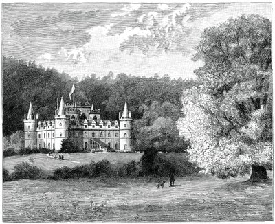 Hrad Inveraray, západní Skotsko, 1900. od G. W. Wilson and Company