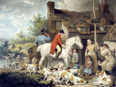 Outside a Country Alehouse, vyryto Williamem Wardem od G. and Ward J. Morland