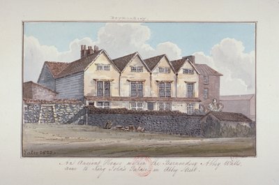 Abbey of St Saviour, Bermondsey, Londýn, 1825 od G Yates