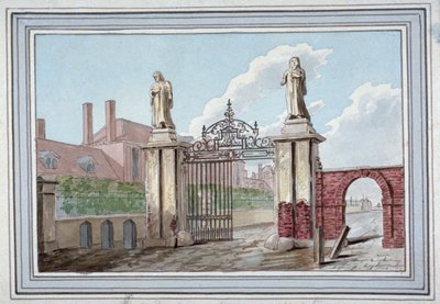 Vchod do almužny galanterie v Pitfield Street, Shoreditch, Londýn, c1830 od G Yates
