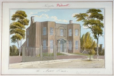 The Manor House, Newington, Southwark, Londýn, 1826 od G Yates