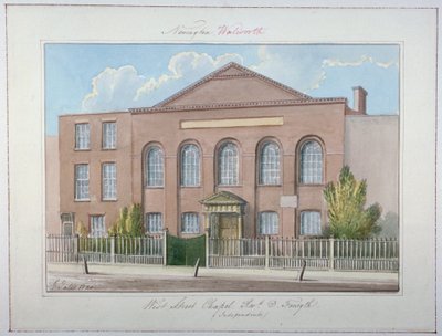 West Street Independent Chapel, Southwark, Londýn, 1826 od G Yates