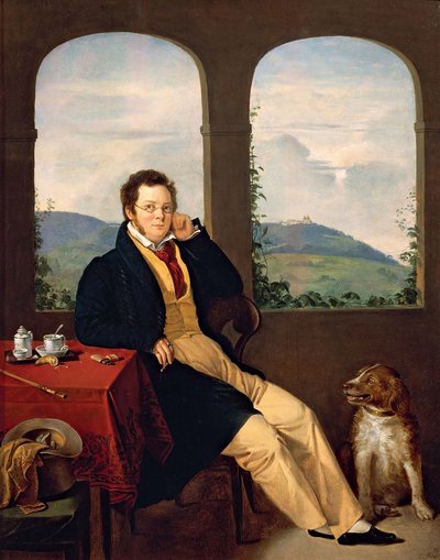 Portrét Franze Schuberta 1797-1828, 1827. od Gabor Melegh