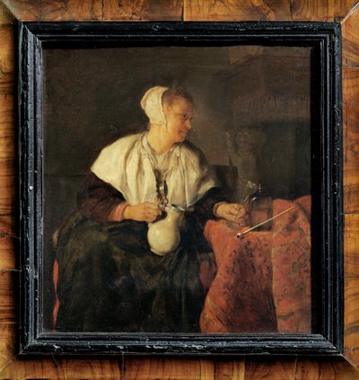 La riboteuse - opilá žena ... od Gabriel (attr. to) Metsu