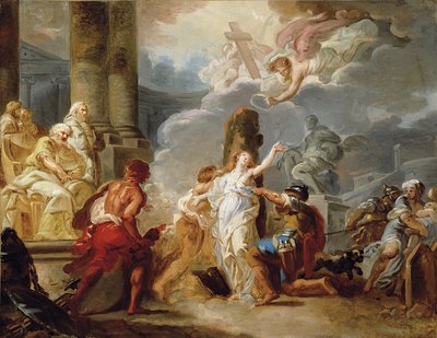 Umučení světice, skica od Gabriel Francois Doyen