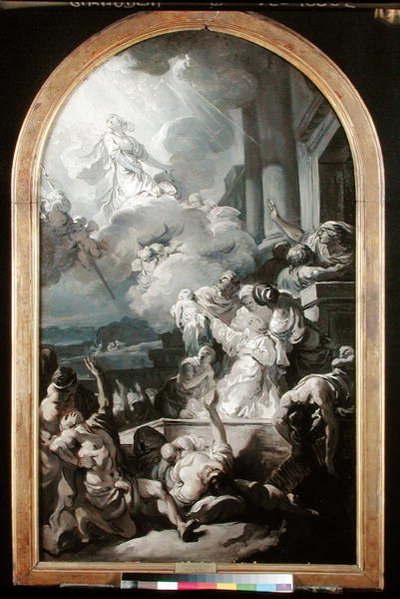 The Miracle of St. Genevieve, c.1765 od Gabriel Francois Doyen