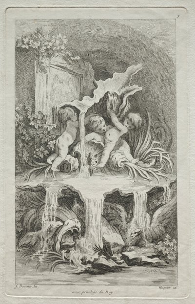 Kniha fontán: č. 7, c. 1736. od Gabriel Huquier