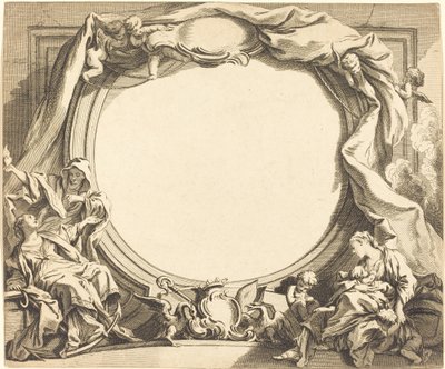 Víra a charita od Gabriel Huquier after François Boucher
