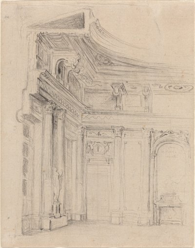 Roh přijímacího pokoje od Gabriel Jacques de Saint Aubin