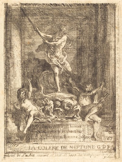 K hněvu Neptuna od Gabriel Jacques de Saint Aubin