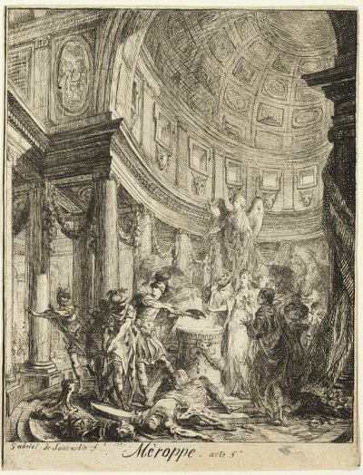 Merope od Gabriel Jacques de Saint Aubin