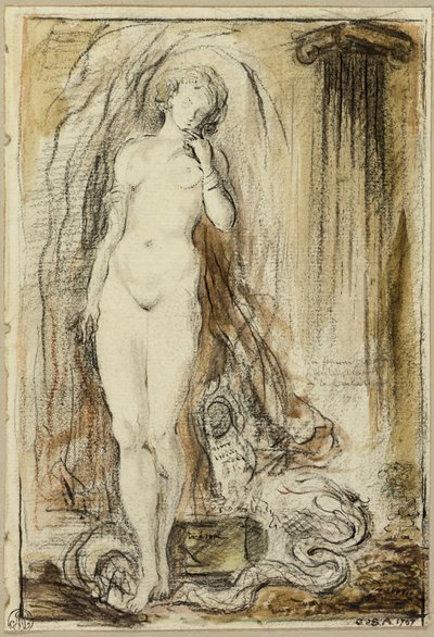 Pandora od Gabriel Jacques de Saint Aubin