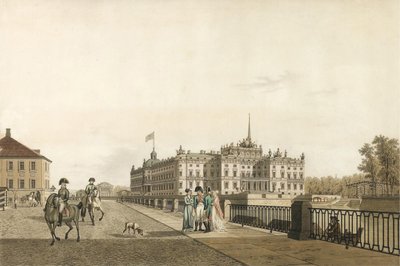 Pohled na Michajlovský palác, 1804 od Gabriel Ludwig Lory the Elder