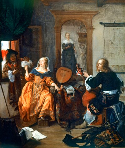 Hudební večírek, 1659 od Gabriel Metsu