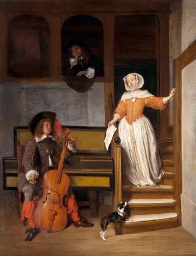 Hráč na violoncello od Gabriel Metsu
