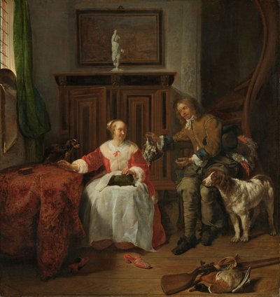 The Hunter’s Present, c.1658-61 od Gabriel Metsu