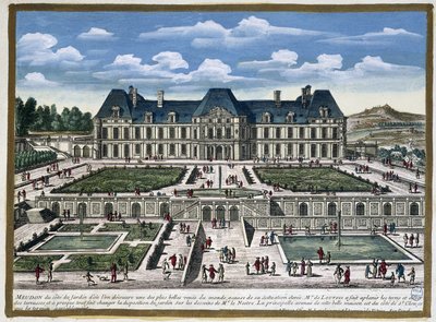 Hrad Meudon od Gabriel Perelle