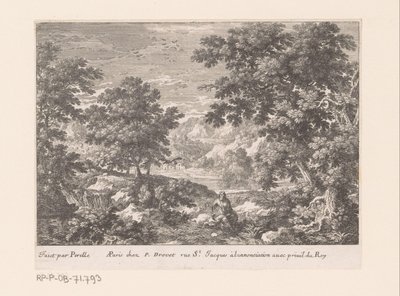 Elia gevoed door raven Landschappen met Bijbelse voorstellingen (series title)   1357146   cs       czech Successfully Translated  Original: Henry Sass, c.1830 (black chalk, watercolor and pen & ink on paper) Translat: Henry Sass, c.1830 (black chalk, wate od Gabriel Perelle