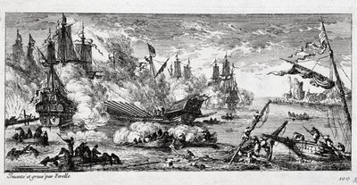 Námořní bitva u Agosty (dnešní Augusta na Sicílii) mezi francouzskou flotilou a španělskou a nizozemskou aliancí dne 22. dubna 1676. Také nazývaná bitva u hory Gibel (hora Gibel) nebo bitva u Famagusty. od Gabriel Perelle