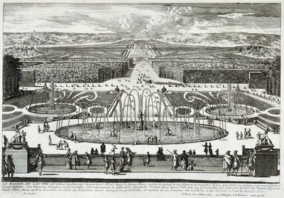 Povodí Latona v zahradách zámku ve Versailles - od Perelle, konec 17. od Gabriel Perelle