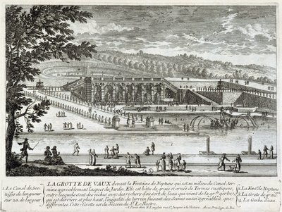 Pohled na jeskyni Vaux Le Vicomte (Vaux-Le-Vicomte) - od Perelle, konec 17. století od Gabriel Perelle