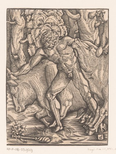 Herkules a dobytek z Geryonu Labors of Hercules (název série) od Gabriel Salmon