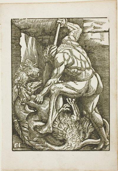 The Labors of Hercules: Přivedení Cerbera z Dolního světa od Gabriel Salmon