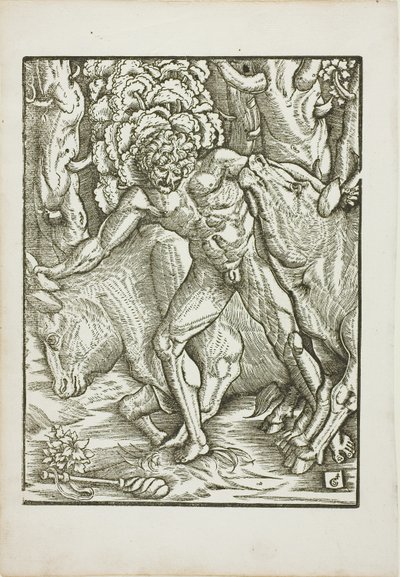 The Labors of Hercules: Capture of the Oxen of the Geryones in Erythia od Gabriel Salmon