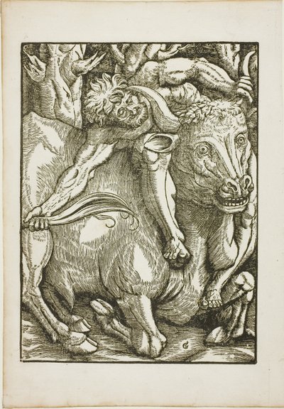 The Labors of Hercules: Hercules Capture of the Cretan Bull od Gabriel Salmon