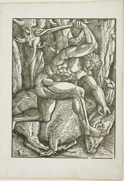 The Labors of Hercules: Hercules Subduving the Erymanthian Boar od Gabriel Salmon