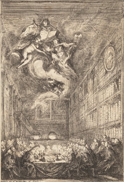 Konference právníků, 1776. od Gabriel de Saint Aubin