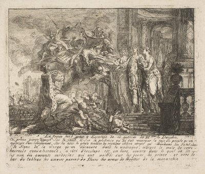 Alegorie o rekonvalescenci dauphina, 1752. od Gabriel de Saint Aubin