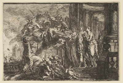 Alegorie o rekonvalescenci dauphina, 1752. od Gabriel de Saint Aubin