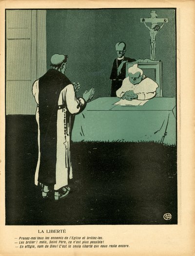 Máslový talíř“, číslo 242, satirický v barvách od Gabriele  Galantara