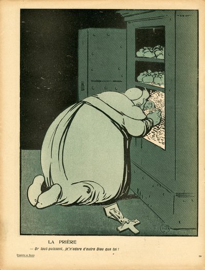 Máslový talíř“, číslo 242, satirický v barvách od Gabriele  Galantara