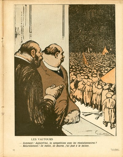 Máslový talíř“, číslo 254, satirický v barvách od Gabriele  Galantara