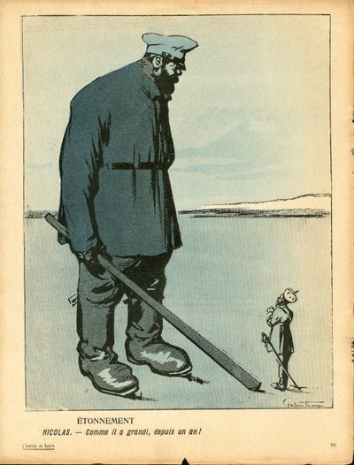 Máslový talíř“, číslo 254, satirický v barvách od Gabriele  Galantara