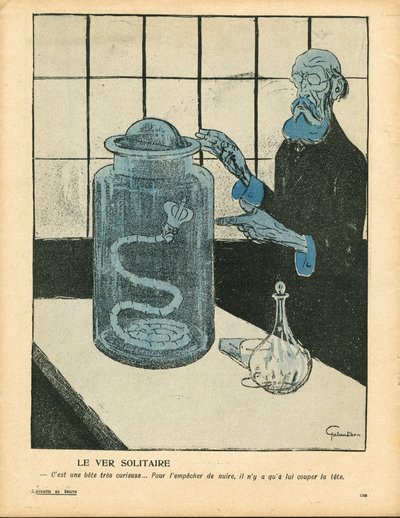 Máslový talíř“, číslo 287, satirický v barvách od Gabriele  Galantara